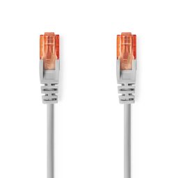 Nedis CCGL85230GY150 - Hálózati kábel CAT6 U/UTP | RJ45 dugó - RJ45 dugó | 15,00 m | Kerek | PVC | Szürke