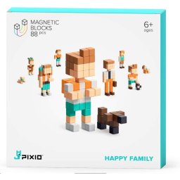 PIXIO Happy Family mágneses építő készlet