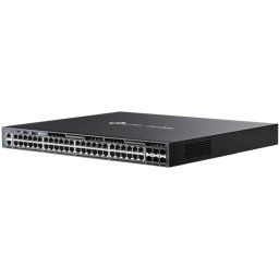 TP-Link SG6654X Omada 48 portos Gigabit Stackable L3 switch, 48 Gigabit RJ45 port és 6× 10 Gbps SFP bővítőhely