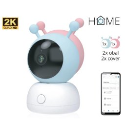 iGET HOME Camera CS2 Baby - vezeték nélküli 2K kamerás bébiőr, 2 fedél a csomagban, sírásérzékeléssel