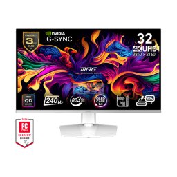 MSI Monitor GAMING MPG 321URXW QD-OLED 31,5" UHD 3840x2160, 240Hz, 150000:1 CR, 250cd/m2, 0,03ms, 2x HDMI, DP, USB-C