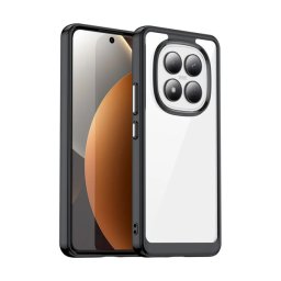 Szilikon telefonvédő (ütésállóság, átlátszó hátlap) FEKETE Xiaomi Redmi Note 15 Pro 4G