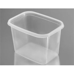 Műanyag tál, lezárható, 1000 ml, 50 db "Svéd"