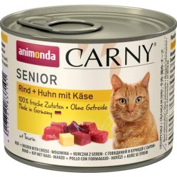 Animonda Carny Senior csirkés, marhás és sajtos konzerv idős macskáknak (6 x 200 g) 1.2kg