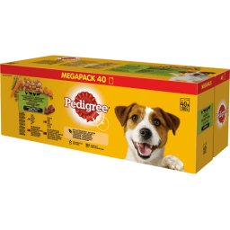 Pedigree Megapack Mixed Selection - Alutasakos kutyaeledel szószban (40 x 100 g) 4kg