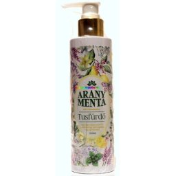 Arany Menta Tusfürdő 200 ml, 24 karátos arany, 9-féle gyógynövény - HerbaDoctor