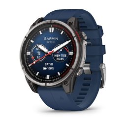 Garmin 010-02904-51 quatix 8 – 47 mm, AMOLED, Sapphire Titanium, captain blue szilikon szíjjal (ED XD)