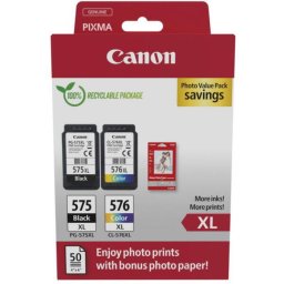 Canon PG-575XL + CL-576XL eredeti tintapatron multipack +GP501
