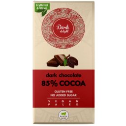 Health Market Dark Delight Étcsokoládé édesítőszerekkel 80 g