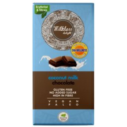 Dia-Wellness - Health Market Milkless Delight Kókusztejes csokoládé édesítőszerekkel 80 g