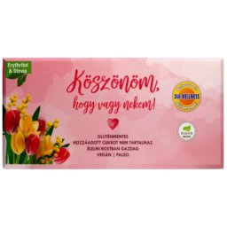 Dia-Wellness - Health Market "Köszönöm, hogy vagy nekem!" vegán fehércsokoládé 80 g