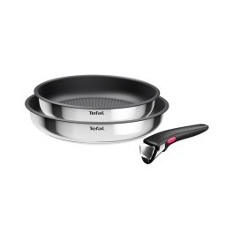 Tefal Serpenyőkészlet 3 részes rozsdamentes + tapadásmentes bevonat Cook Eat L8813S75