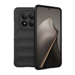 Szilikon telefonvédő (ütésállóság, kameravédő, 3D) FEKETE Xiaomi Redmi Note 15 Pro 4G