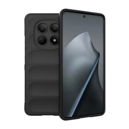 Szilikon telefonvédő (ütésállóság, kameravédő, 3D) FEKETE Xiaomi Redmi Note 15 4G