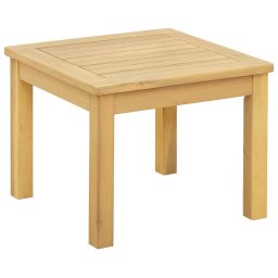 vidaXL Dohányzóasztal Világos akác 45 x 45 x 36 cm Tömör Akácfa