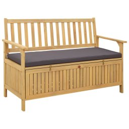 vidaXL Tárolópad 2 -Seater 120 x 63 x 84 cm Négyszögletes