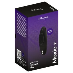 We-Vibe Moxie+ - hordható, app-vezérelt csiklóizgató vibrátor (fekete)