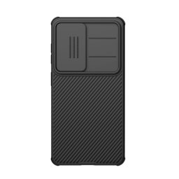 NILLKIN CAMSHIELD PRO szilikon telefonvédő (ütésállóság, kameravédő, csíkos) FEKETE Samsung Galaxy S26 (SM-S942)