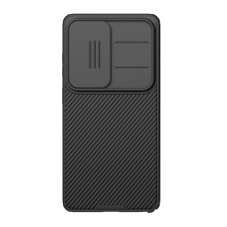 NILLKIN CAMSHIELD PRO szilikon telefonvédő (ütésállóság, kameravédő, csíkos) FEKETE Samsung Galaxy S26 Ultra (SM-S948)