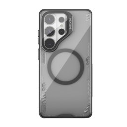 NILLKIN ICEBLADE PROP MAGNETIC szilikon telefonvédő (ütésállóság, kameravédő, kitámasztó, MagSafe) FEKETE Samsung Galaxy S26 Ultra (SM-S948)