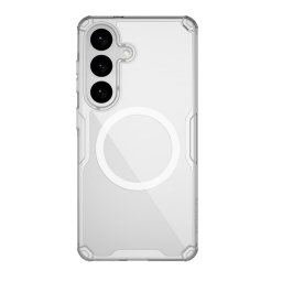 NILLKIN NATURE PRO MAGNETIC műanyag telefonvédő (ütésállóság, légpárnás sarok, MagSafe) ÁTLÁTSZÓ Samsung Galaxy S26 (SM-S942)