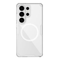 NILLKIN NATURE PRO MAGNETIC műanyag telefonvédő (ütésállóság, légpárnás sarok, MagSafe) ÁTLÁTSZÓ Samsung Galaxy S26 Ultra (SM-S948)