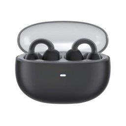 BASEUS AIRGO 1 RING bluetooth fülhallgató SZTEREO (v5.3, TWS, fülre akasztható, mikrofon + töltőtok) FEKETE