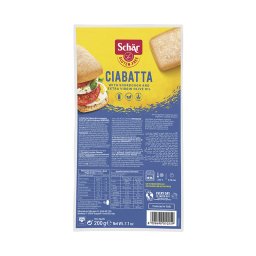 Schar gluténmentes Ciabatta elősütött zsemlék 1x200g