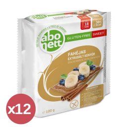 Abonett Gluténmentes extrudált kenyér, fahéjas kínáló 12X100 g
