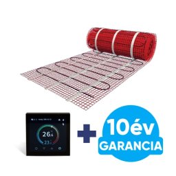 U-HEAT Mat elektromos fûtõszõnyeg 5 m2 / 750 Watt + digitális Design WiFi termosztát / padlófûtés szett