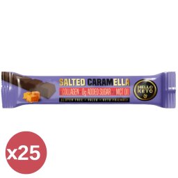 Hello Keto Sós-karamell ízű kakaóvaj-szelet kínáló 25X40 g