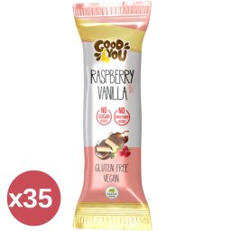Health Market Good4You Vanília ízű Málnás szelet kínáló 35X25 g