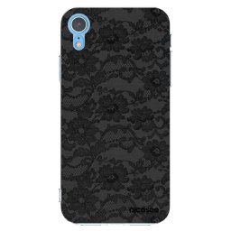 Átlátszó szilikon tok az alábbi mobiltelefonokra Apple iPhone XR - Dark Elegance