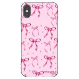 Átlátszó szilikon tok az alábbi mobiltelefonokra Apple iPhone XS Max - Bow Aesthetic