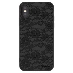 Fekete szilikon tok az alábbi mobiltelefonokra Apple iPhone X/XS - Dark Elegance