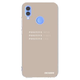Átlátszó szilikon tok az alábbi mobiltelefonokra Huawei P Smart 2019 - Positive Vibes