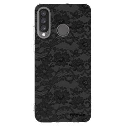 Átlátszó szilikon tok az alábbi mobiltelefonokra Huawei P30 Lite - Dark Elegance