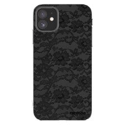 Átlátszó szilikon tok az alábbi mobiltelefonokra Apple iPhone 11 - Dark Elegance