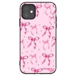 Fekete szilikon tok az alábbi mobiltelefonokra Apple iPhone 11 - Bow Aesthetic