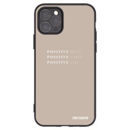Fekete szilikon tok az alábbi mobiltelefonokra Apple iPhone 11 Pro - Positive Vibes