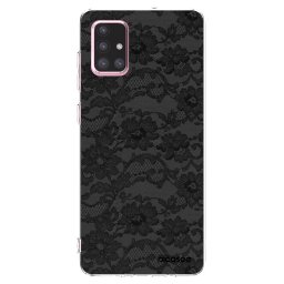Átlátszó szilikon tok az alábbi mobiltelefonokra Samsung Galaxy A71 A715F - Dark Elegance
