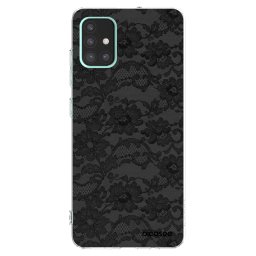 Átlátszó szilikon tok az alábbi mobiltelefonokra Samsung Galaxy A51 A515F - Dark Elegance