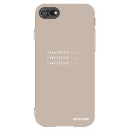Átlátszó szilikon tok az alábbi mobiltelefonokra Apple iPhone SE 2020 - Positive Vibes