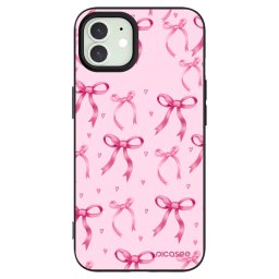 Fekete szilikon tok az alábbi mobiltelefonokra Apple iPhone 12 Pro - Bow Aesthetic