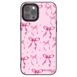 Fekete szilikon tok az alábbi mobiltelefonokra Apple iPhone 12 Pro Max - Bow Aesthetic