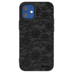 Fekete szilikon tok az alábbi mobiltelefonokra Apple iPhone 12 mini - Dark Elegance