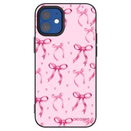 Fekete szilikon tok az alábbi mobiltelefonokra Apple iPhone 12 mini - Bow Aesthetic