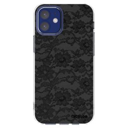 Átlátszó szilikon tok az alábbi mobiltelefonokra Apple iPhone 12 mini - Dark Elegance