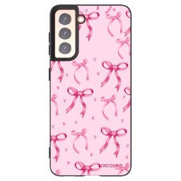 Fekete szilikon tok az alábbi mobiltelefonokra Samsung Galaxy S21 5G G991B - Bow Aesthetic