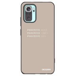 Fekete szilikon tok az alábbi mobiltelefonokra Xiaomi Redmi Note 10 Pro - Positive Vibes